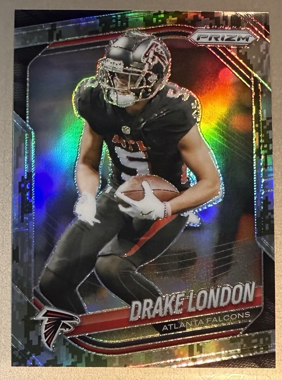 Drake London Forest 2025 Panini Prizm 2025 Panini Prizm camo-green