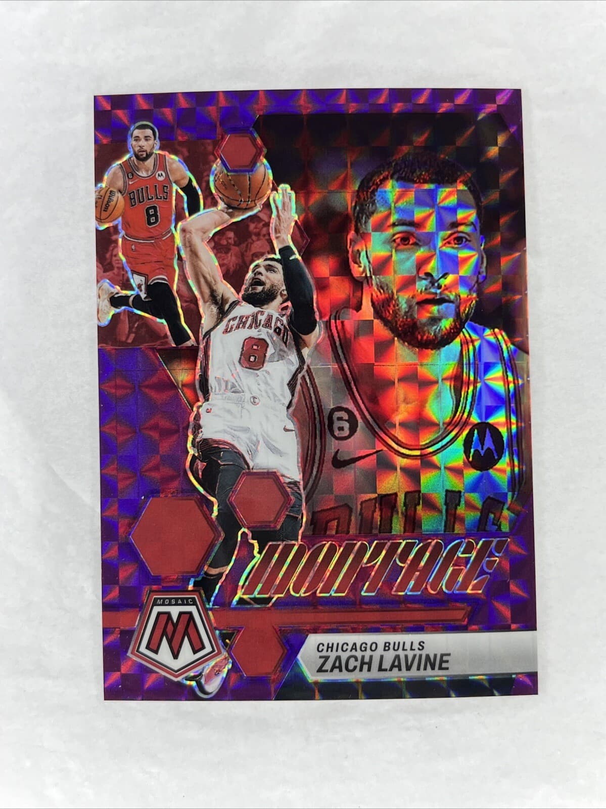 Zach Lavine Purple 2022 Panini Mosaic