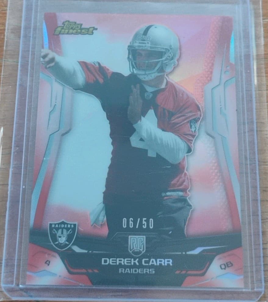 Derek Carr Red 2014 Topps Finest 2014 Topps Finest red-refractor
