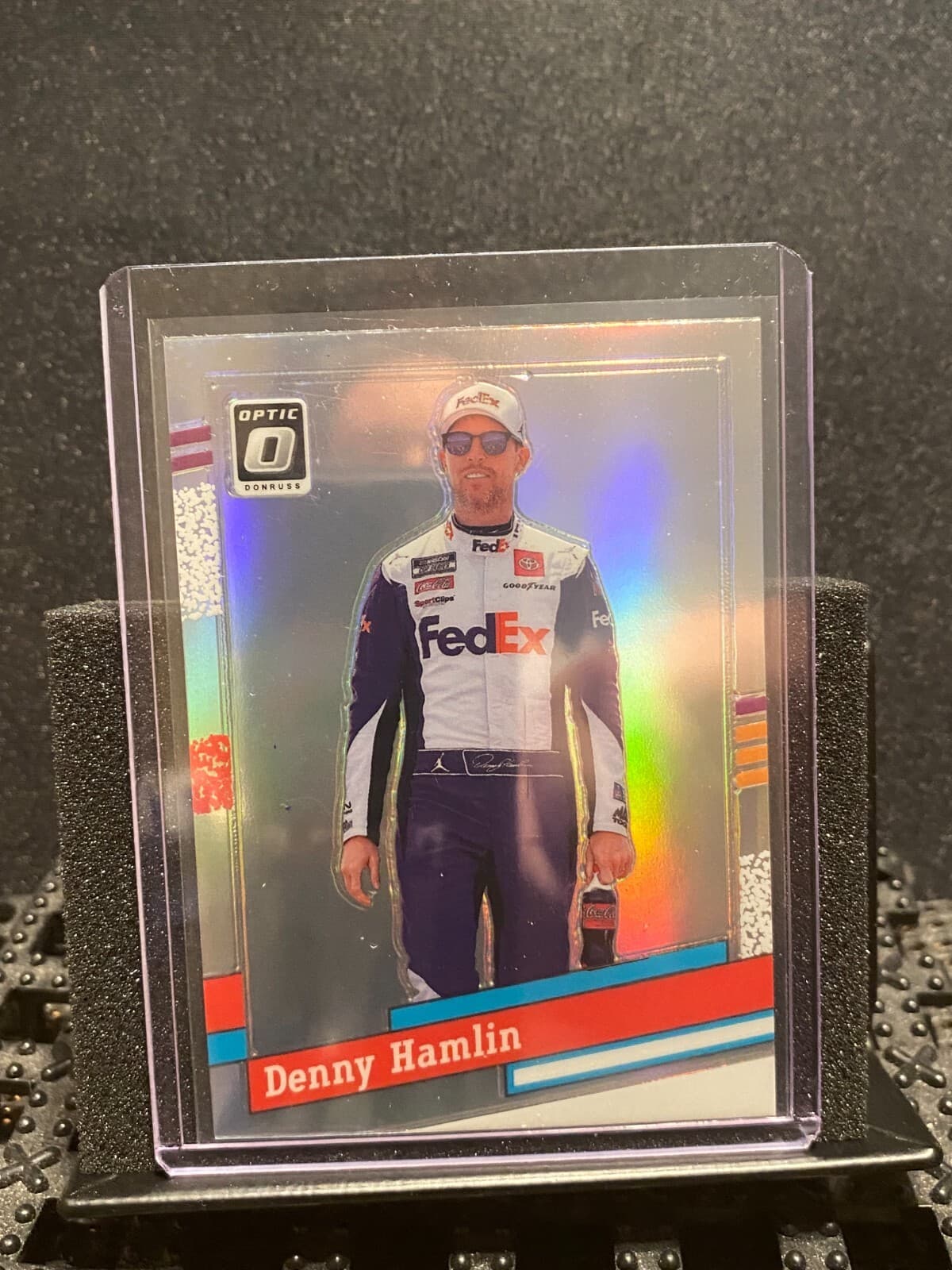 Denny Hamlin 2024 Donruss Optic 2024 Donruss Optic holo-silver