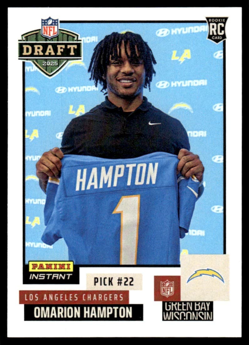 Omarion Hampton Instant 2025 Panini 2025 Panini