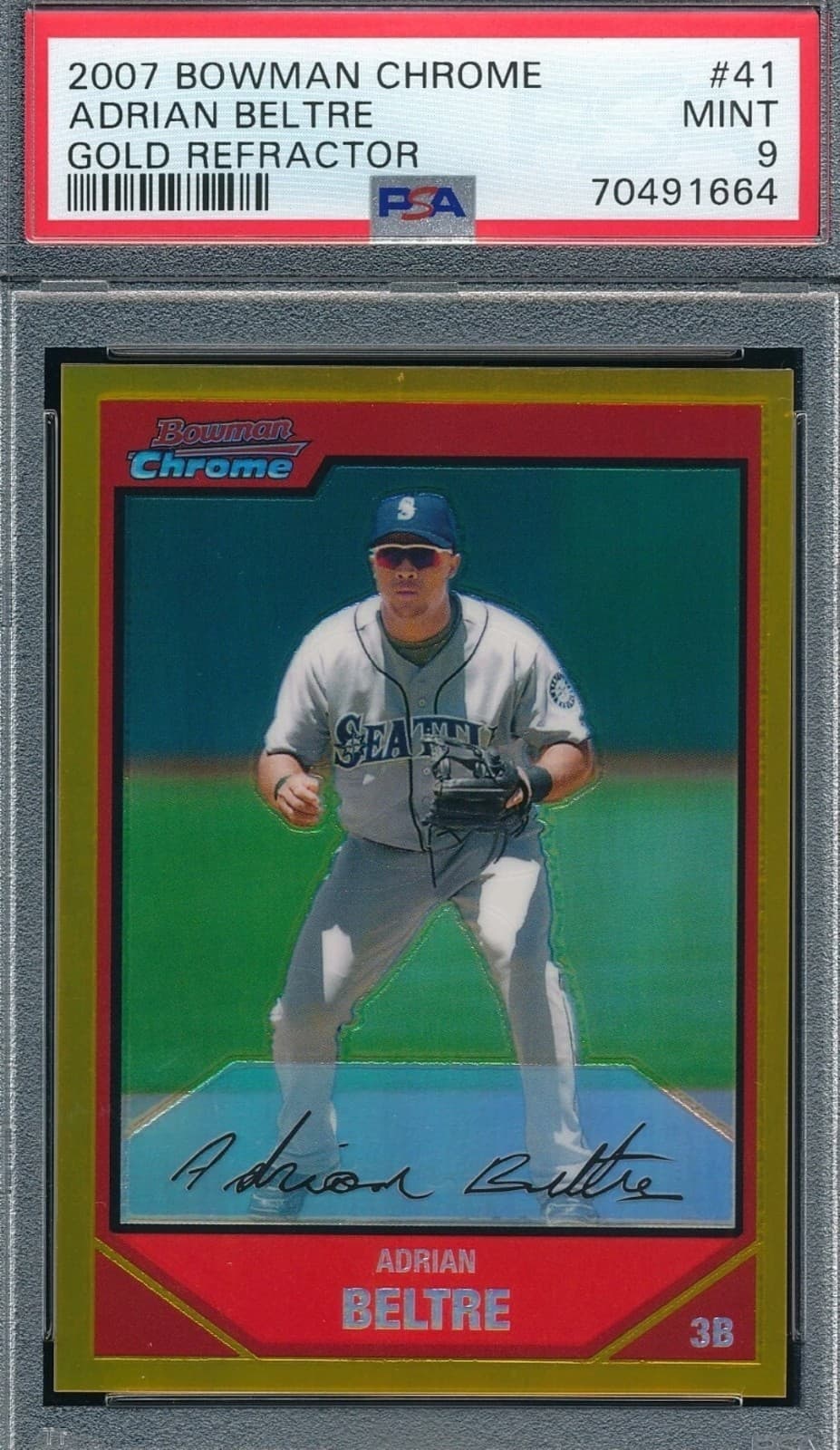 Adrian Beltre Gold 2007 Bowman Chrome 2007 Bowman Chrome