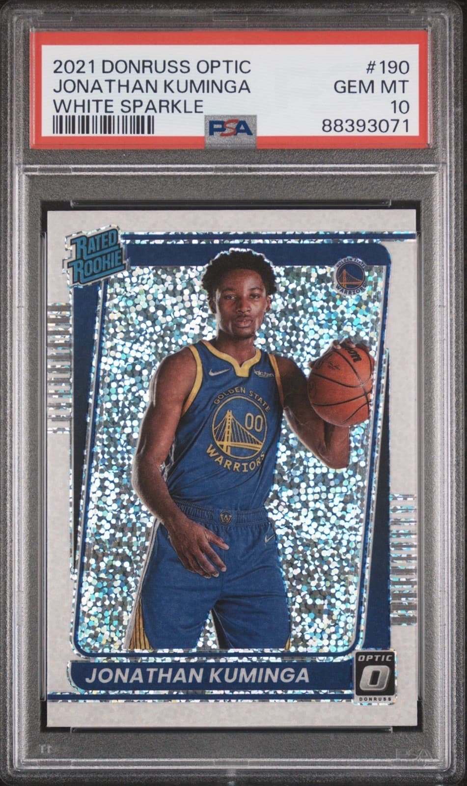 Jonathan Kuminga White 2021 Donruss Optic 2021 Donruss Optic sparkle