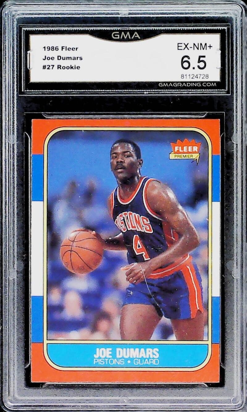 Joe Dumars Detroit 1986 Fleer 1986 Fleer