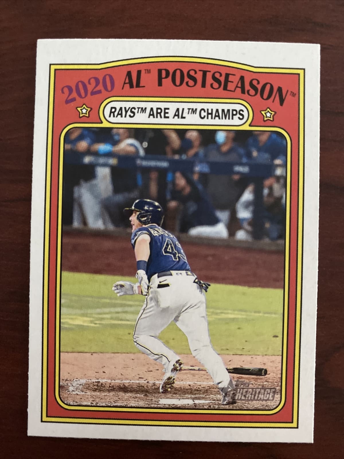 AL POSTSEASON RAYS ARE AL CHAM 2021 Topps Heritage