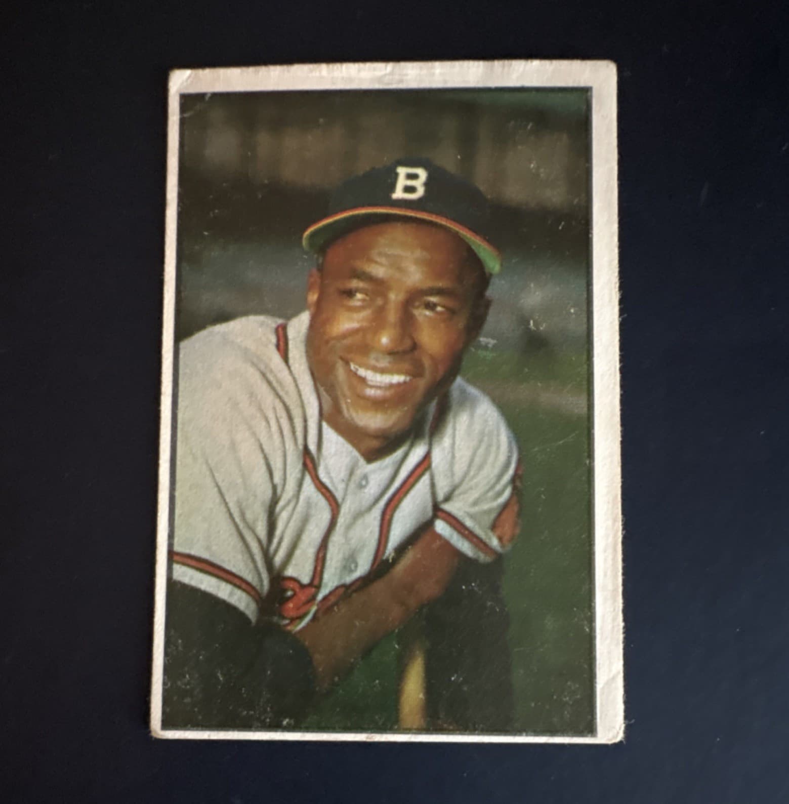 Color Sam Jethroe 1953 Bowman 1953 Bowman