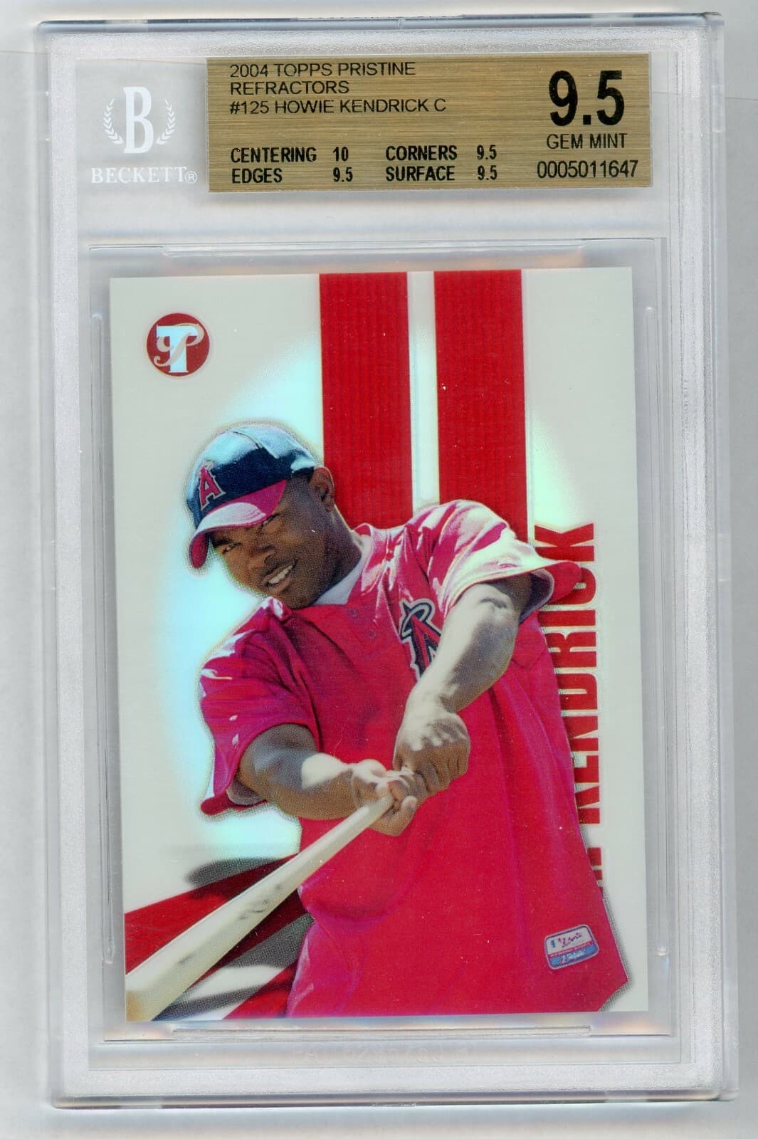 Howie Kendrick Pristine 2004 Topps 2004 Topps