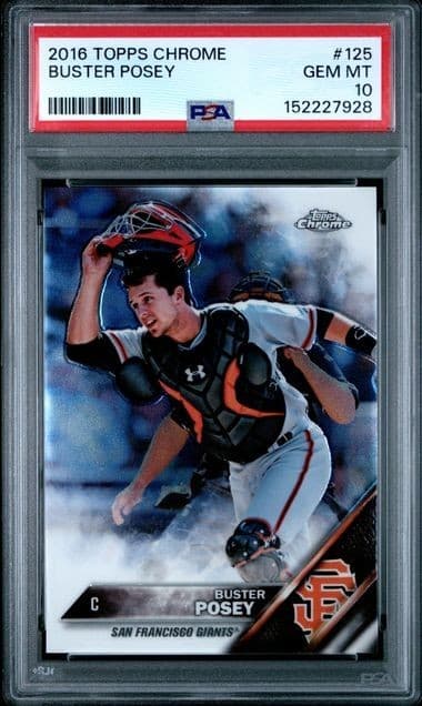 BUSTER POSEY MT 2016 Topps Chrome 2016 Topps Chrome