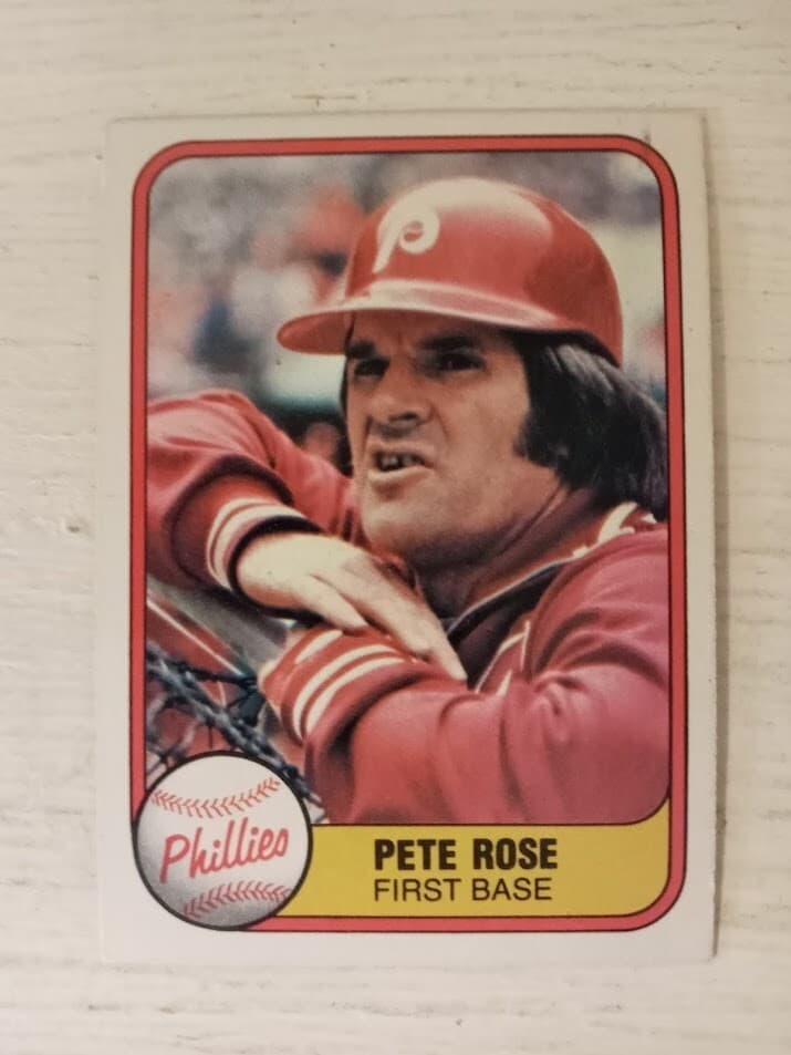 Pete Rose Philadelphia 1981 Fleer 1981 Fleer