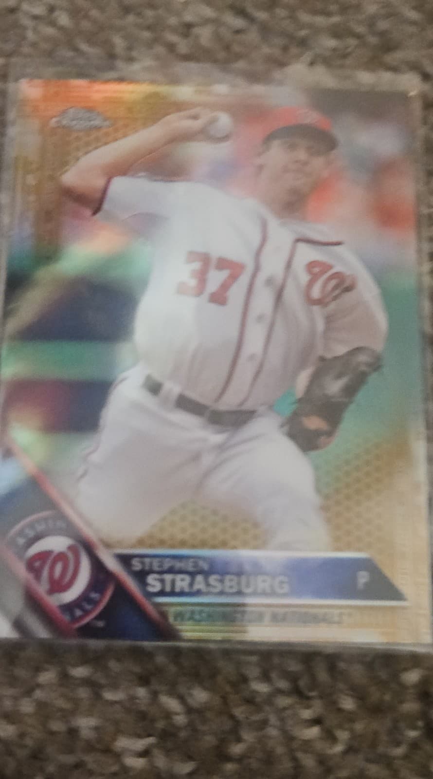 Stephen Strasburg Gold 2016 Topps Chrome 2016 Topps Chrome gold-refractor