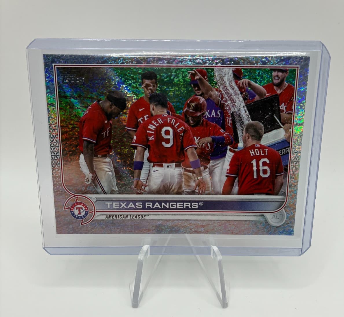 Texas Rangers Team 2022 Topps 2022 Topps foil-refractor