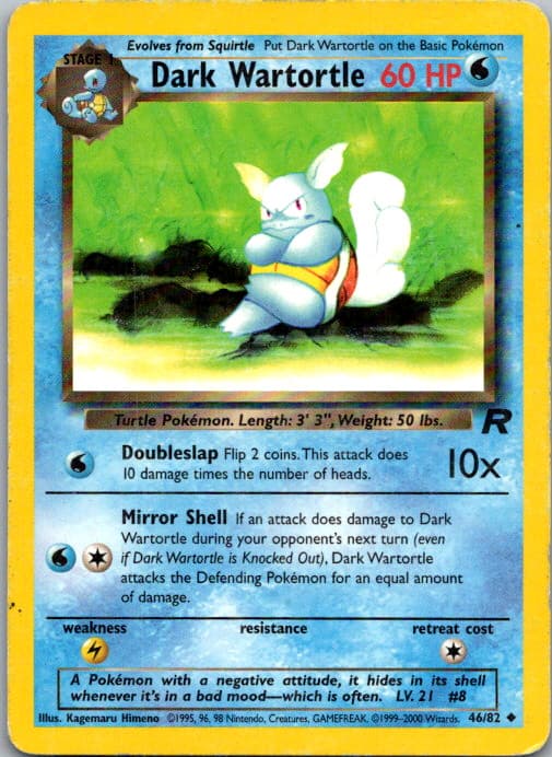 Dark Wartortle Unlimited 2000 Unknown 2000 Unknown