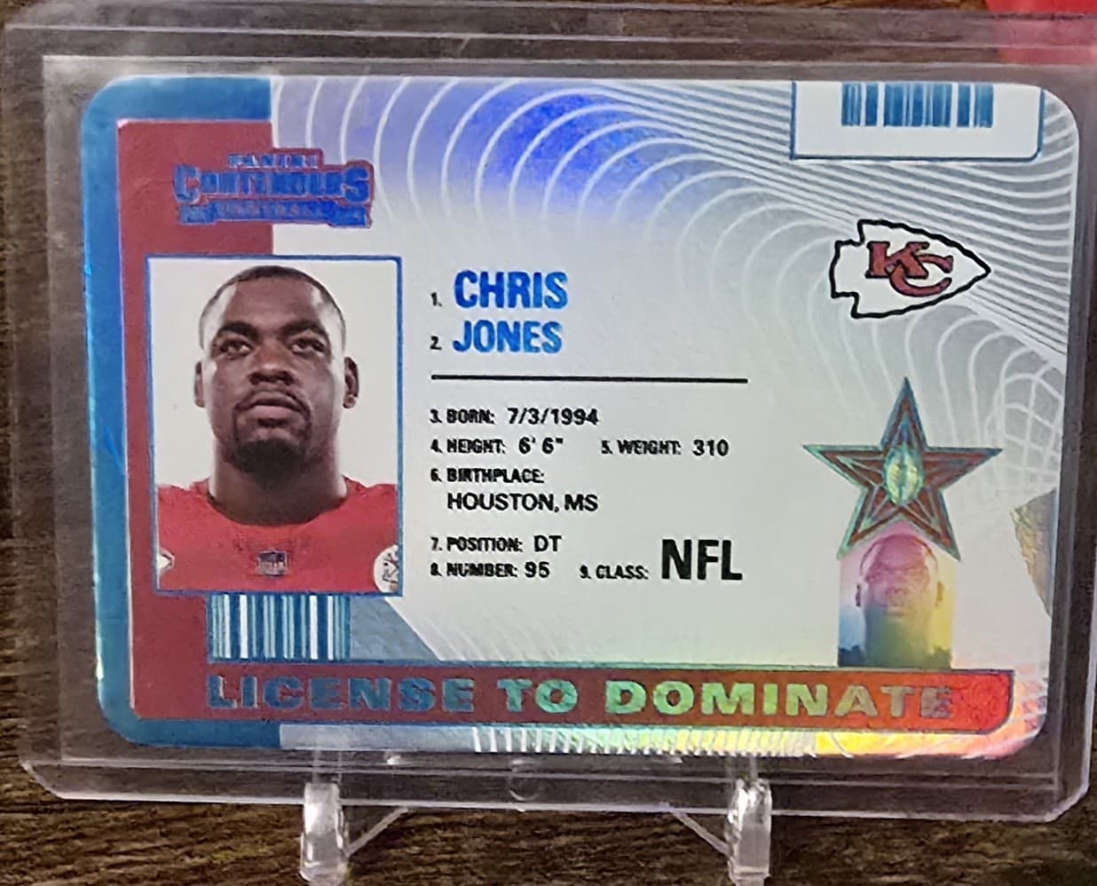 Football Chris Jones 2024 Panini Contenders 2024 Panini Contenders