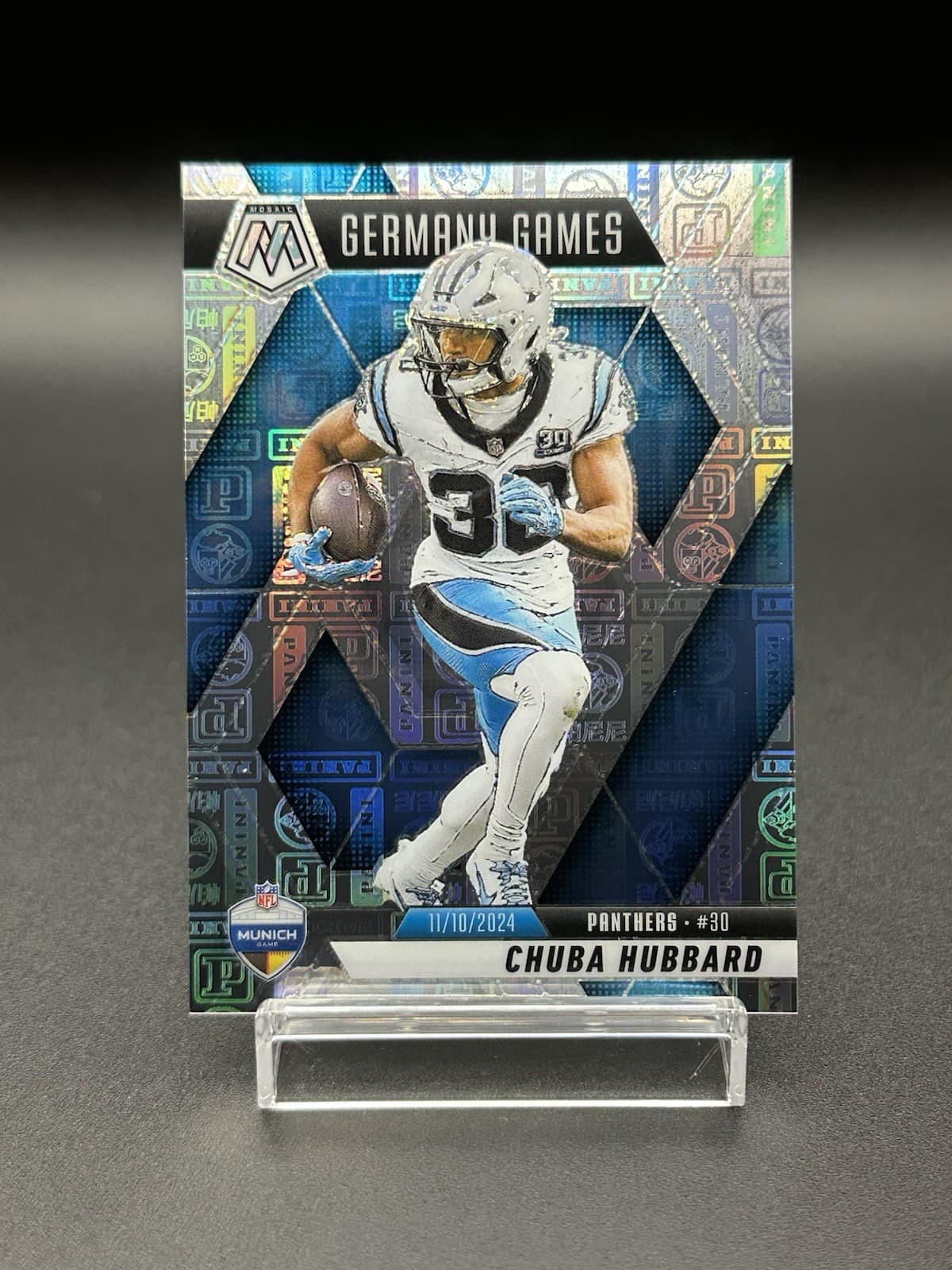 Chuba Hubbard Football 2025 Panini Mosaic 2025 Panini Mosaic