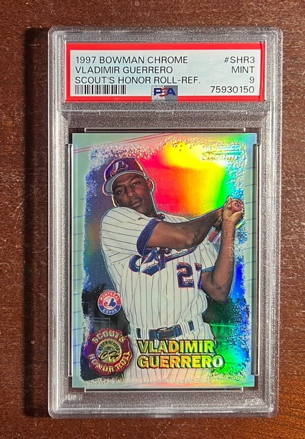 Vladimir Guerrero Scout 1997 Bowman Chrome 1997 Bowman Chrome refractor