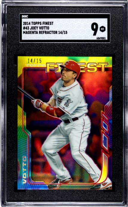 Joey Votto Magenta 2014 Topps Finest 2014 Topps Finest refractor