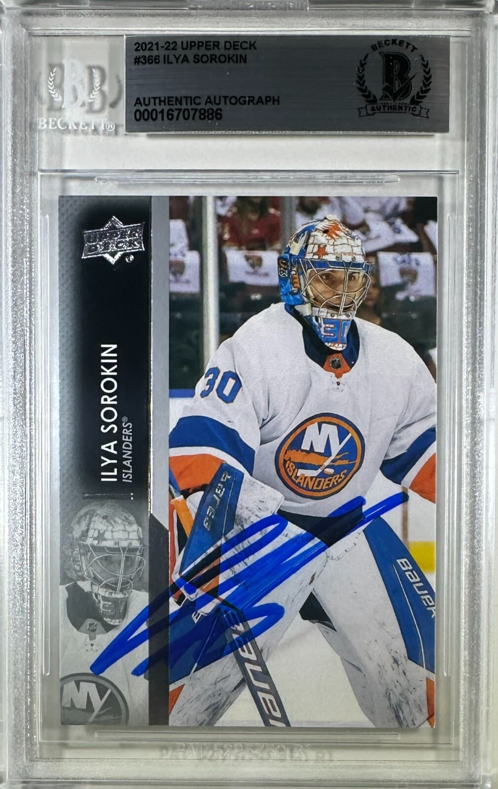 Ilya Sorokin trading card