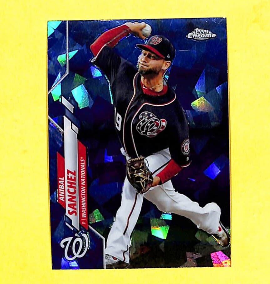 Sapphire Anibal Sanchez 2020 Topps Chrome 2020 Topps Chrome