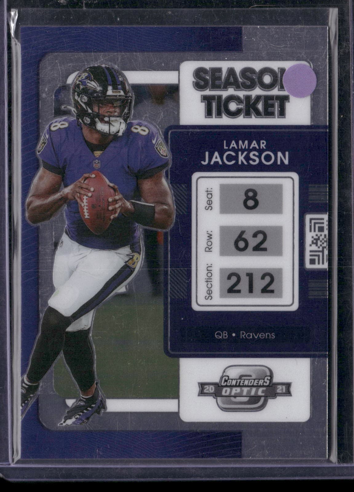 Optic Lamar Jackson 2021 Panini Contenders 2021 Panini Contenders