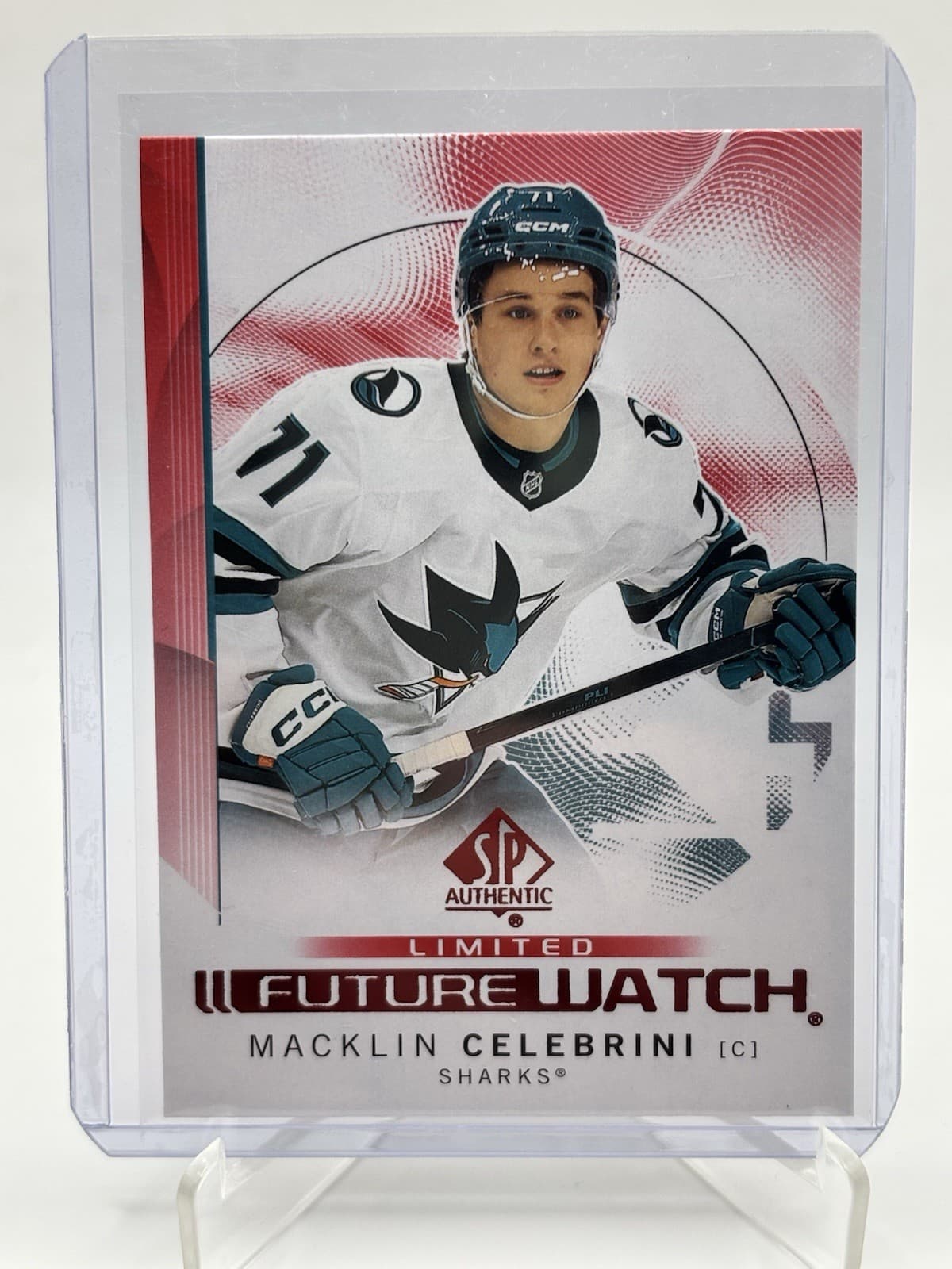 Macklin Celebrini Authentic 2024 Unknown 2024 Unknown red