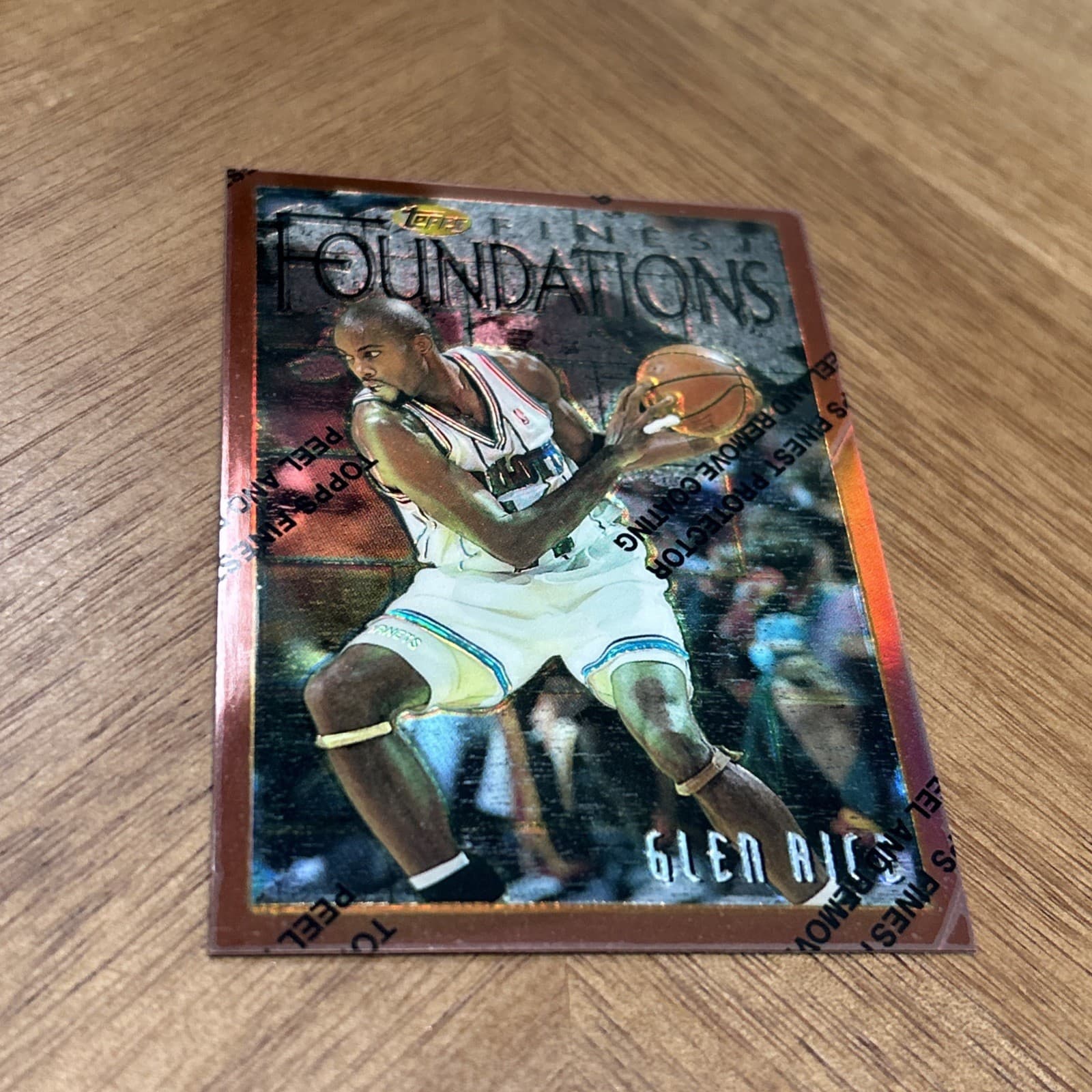 Foundations Glen Rice 1996 Topps Finest 1996 Topps Finest refractor