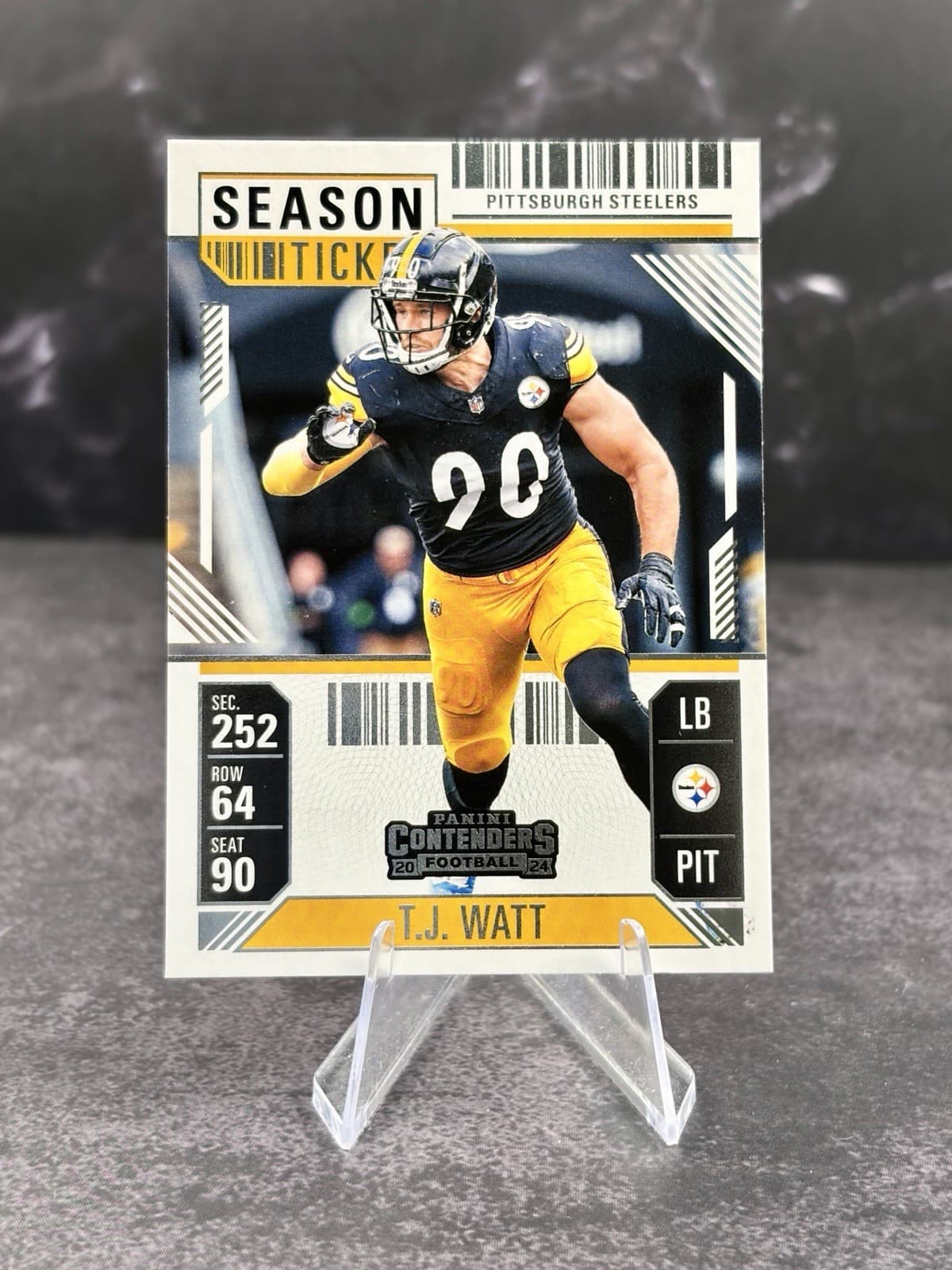 football YELLOW SEASON TICKET 2024 Panini Contenders 2024 Panini Contenders