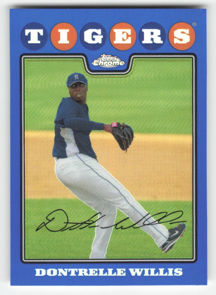 Dontrelle Willis Blue 2008 Topps Chrome 2008 Topps Chrome blue