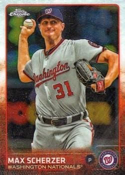 Max Scherzer 2015 Topps Chrome 2015 Topps Chrome