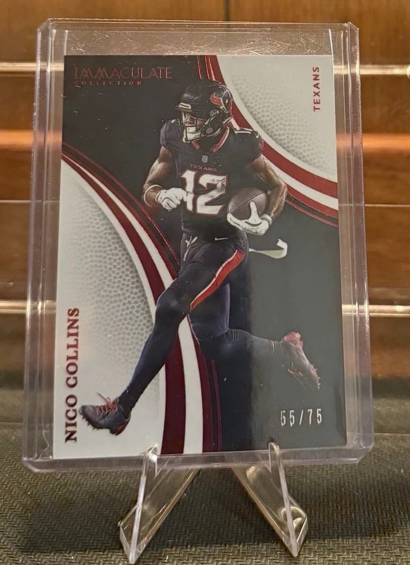 Nico Collins Red 2025 Panini Immaculate 2025 Panini Immaculate red