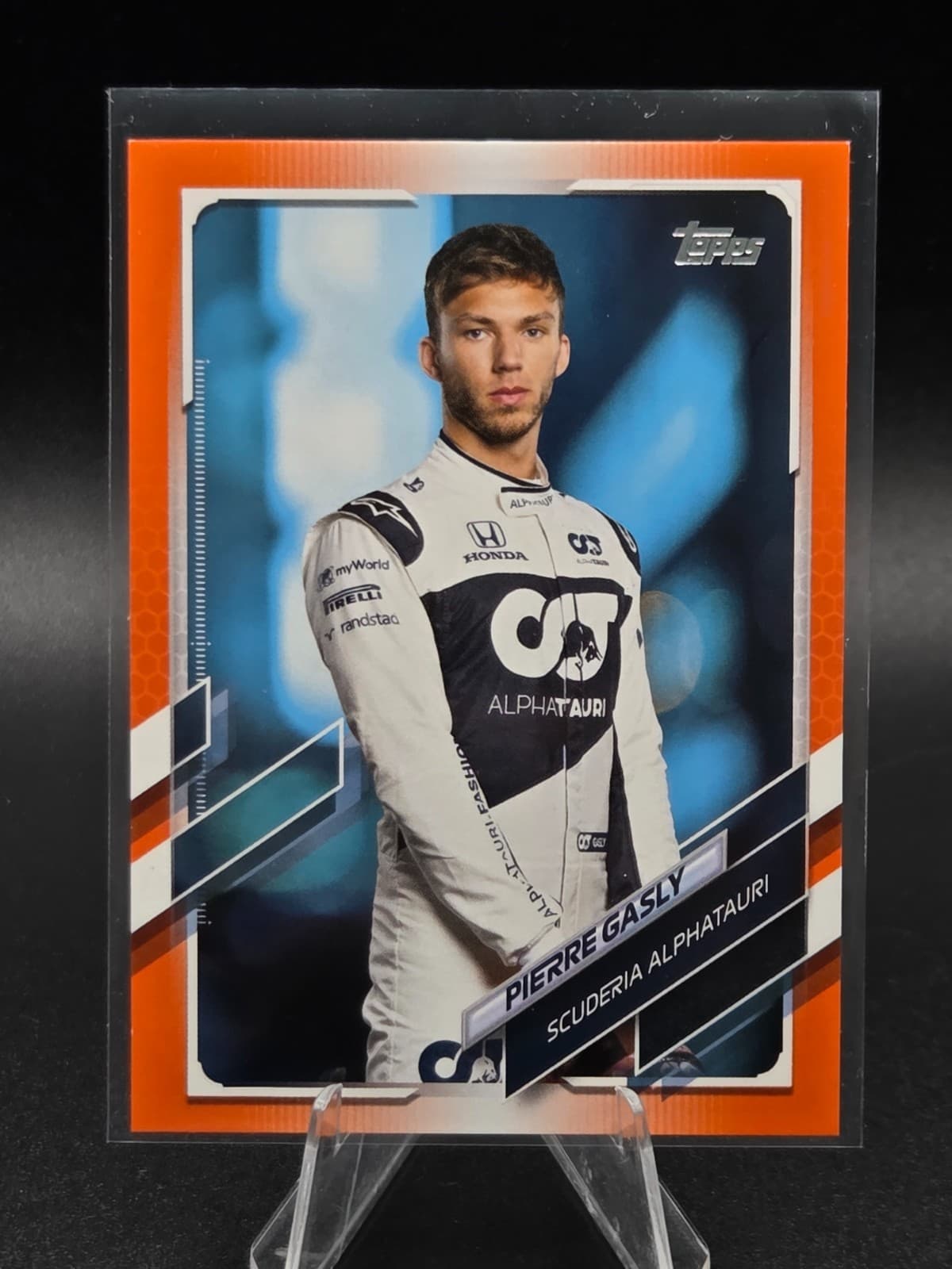 Pierre Gasly Portrait 2021 Topps 2021 Topps orange