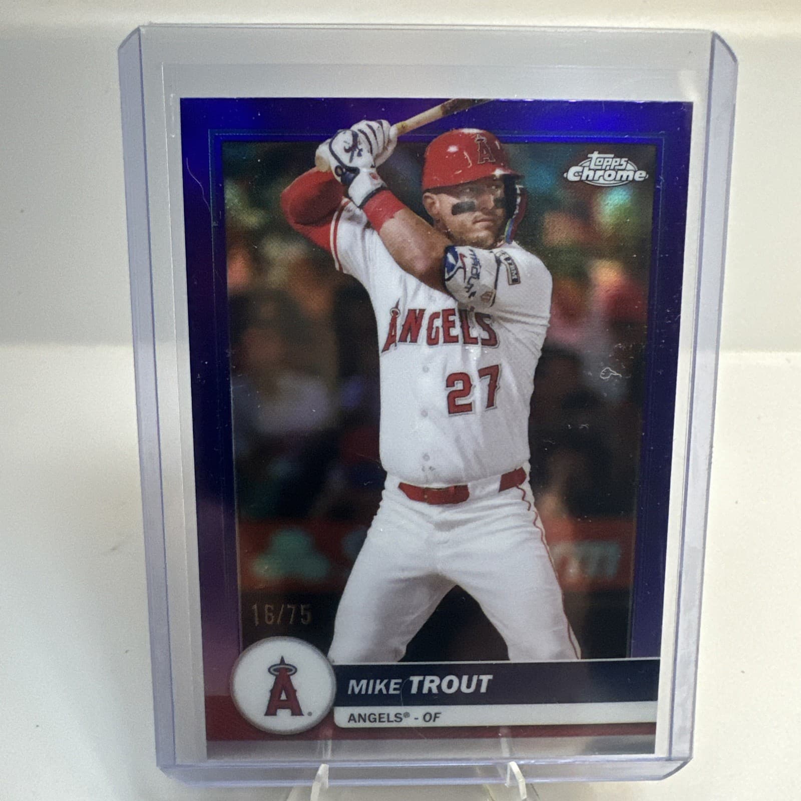 Mike Trout Purple 2023 Topps Chrome 2023 Topps Chrome purple-refractor