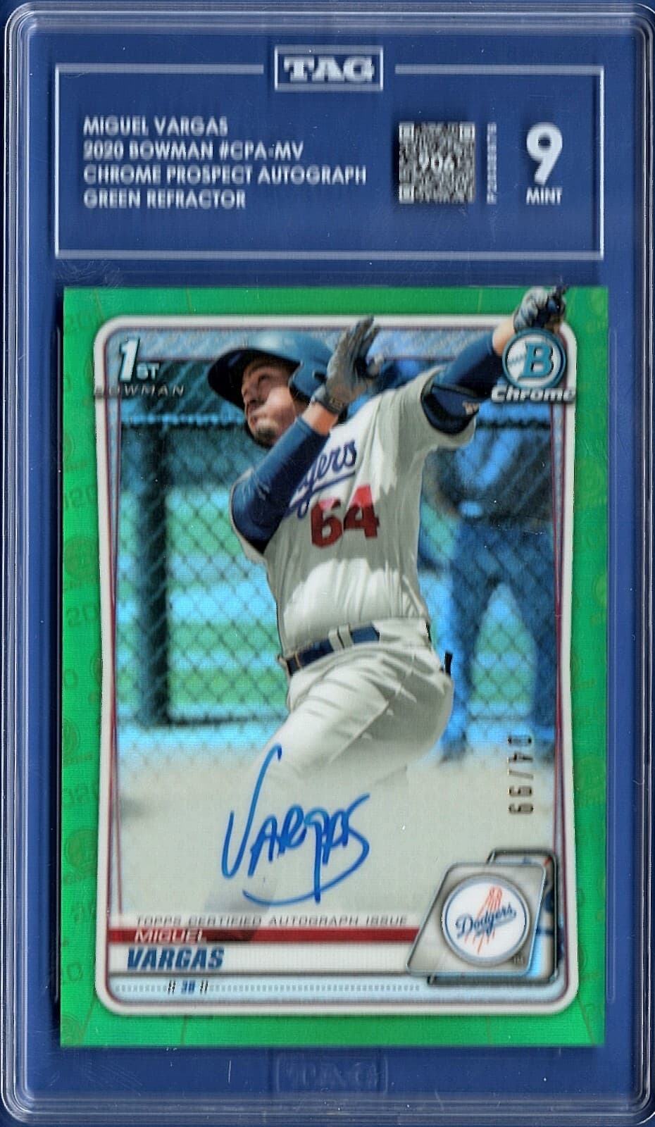 Baseball Green 2020 Bowman Chrome 2020 Bowman Chrome green-refractor