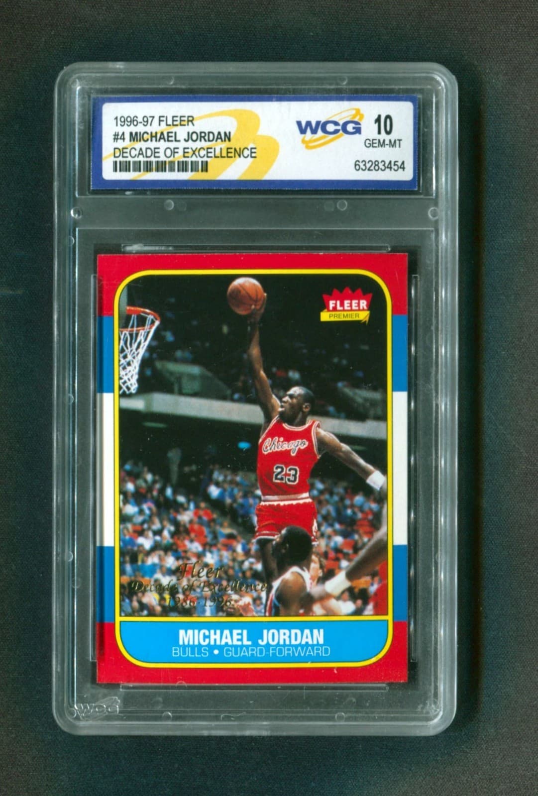 MICHAEL JORDAN DECADE OF EXCEL 1996 Fleer 1996 Fleer