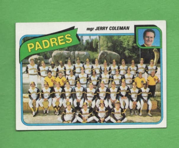 Baseball SAN DIEGO PADRES Team 1980 Topps 1980 Topps