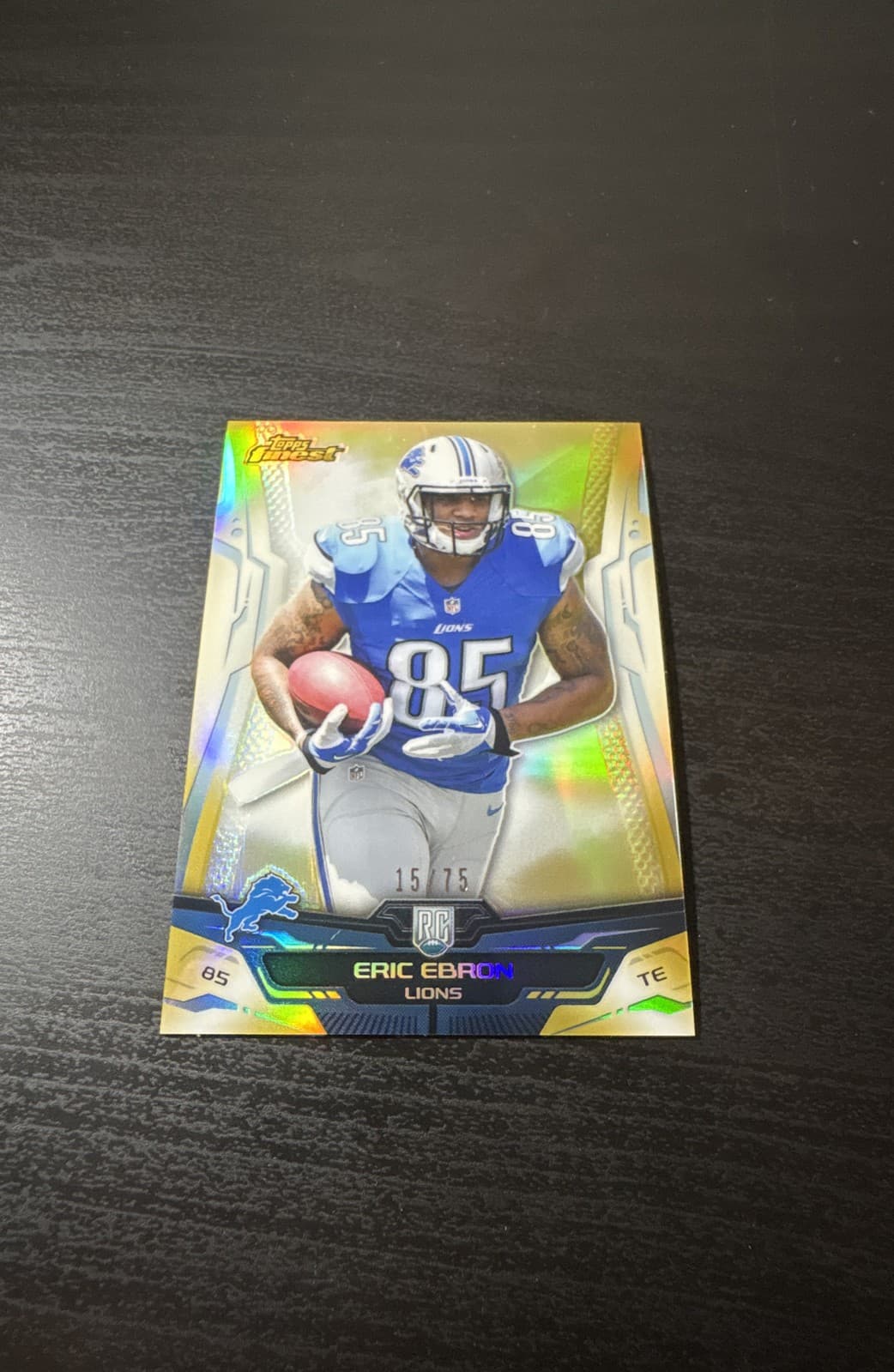 Eric Ebron Gold 2014 Topps Finest 2014 Topps Finest gold-refractor