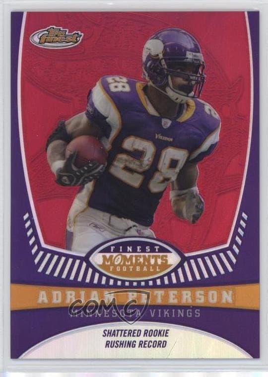 Moments Adrian Peterson 2008 Topps Finest 2008 Topps Finest refractor