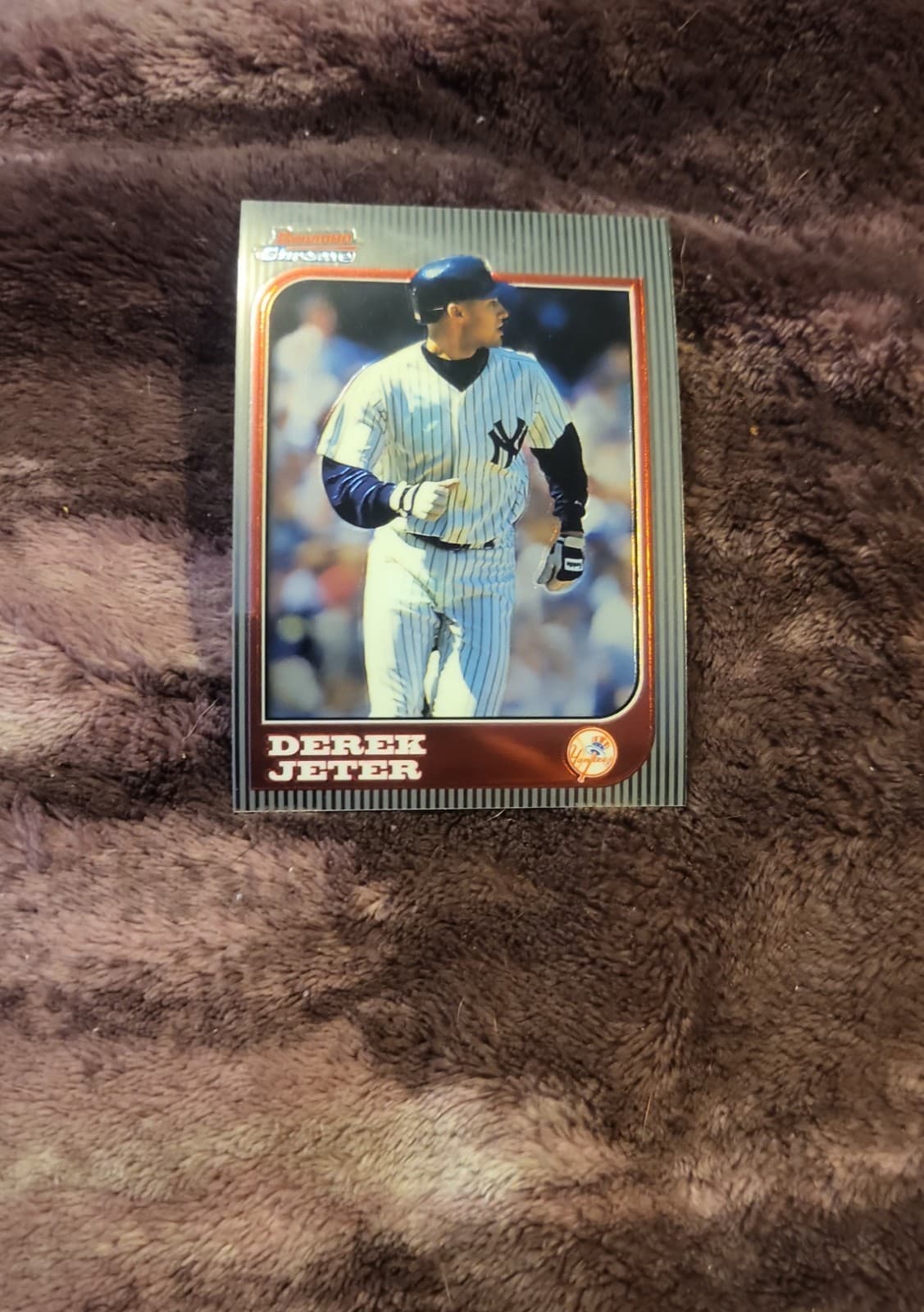 Derek Jeter 1997 Bowman Chrome 1997 Bowman Chrome refractor example 1