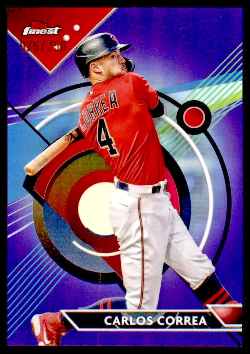 Carlos Correa Purple 2023 Topps Finest 2023 Topps Finest