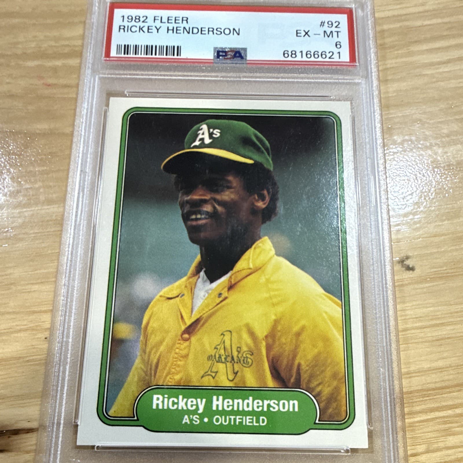 Rickey Henderson Oakland 1982 Fleer 1982 Fleer