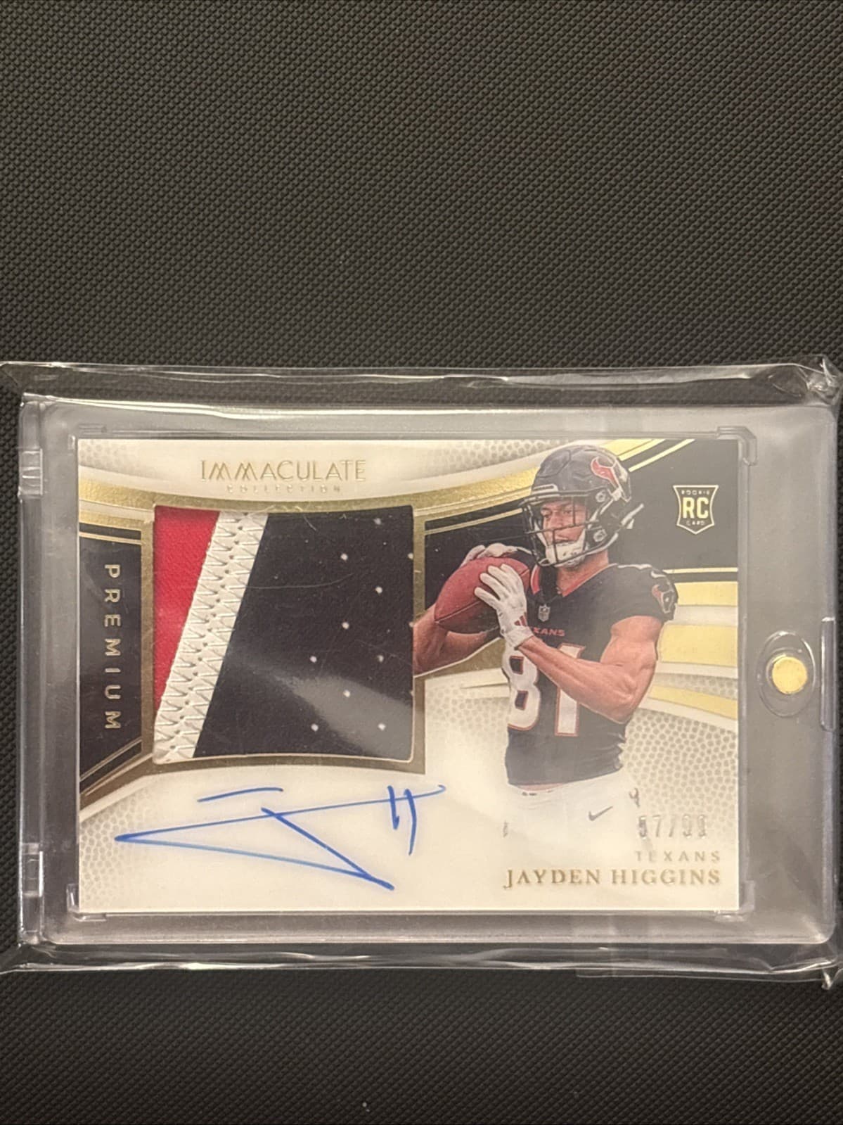 Jayden Higgins 2025 Panini Immaculate 2025 Panini Immaculate