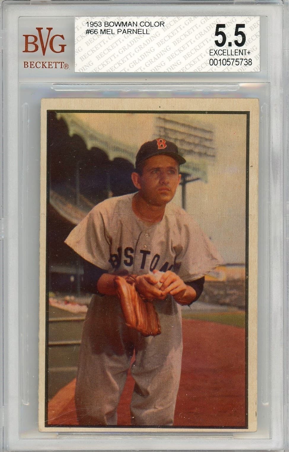 Color Mel Parnell 1953 Bowman