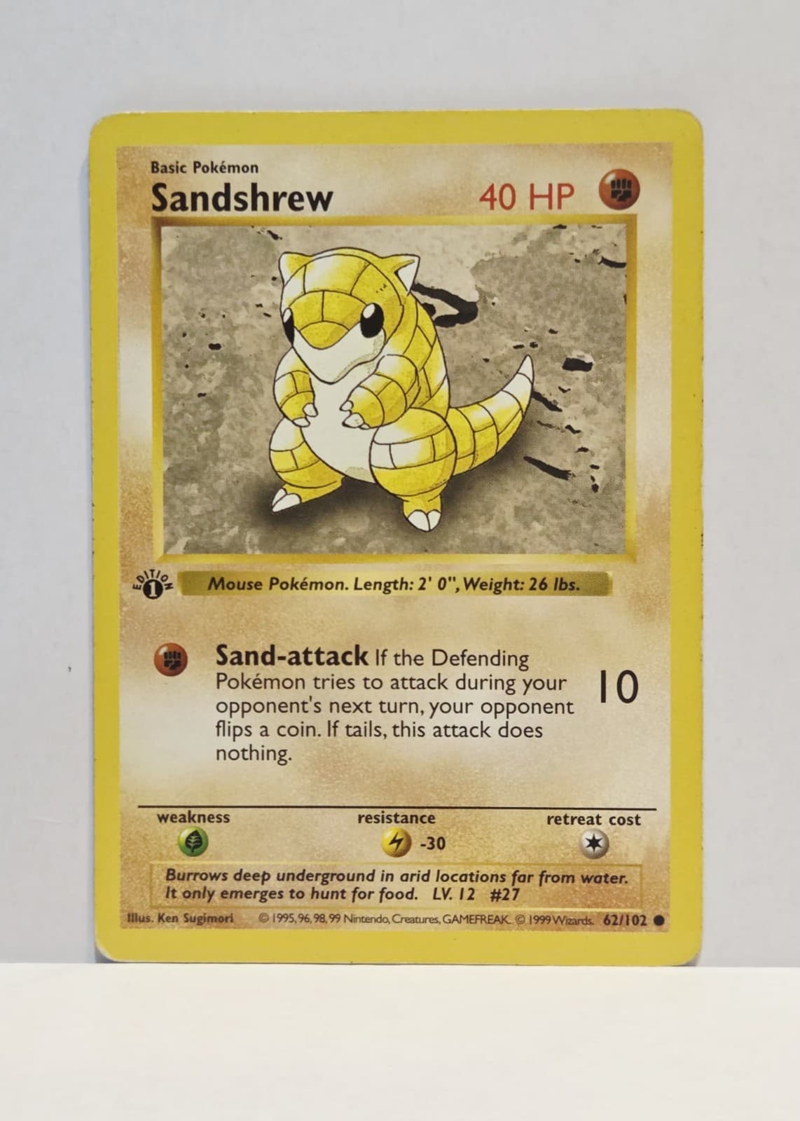 Sandshrew 1999 pokemon_tcg