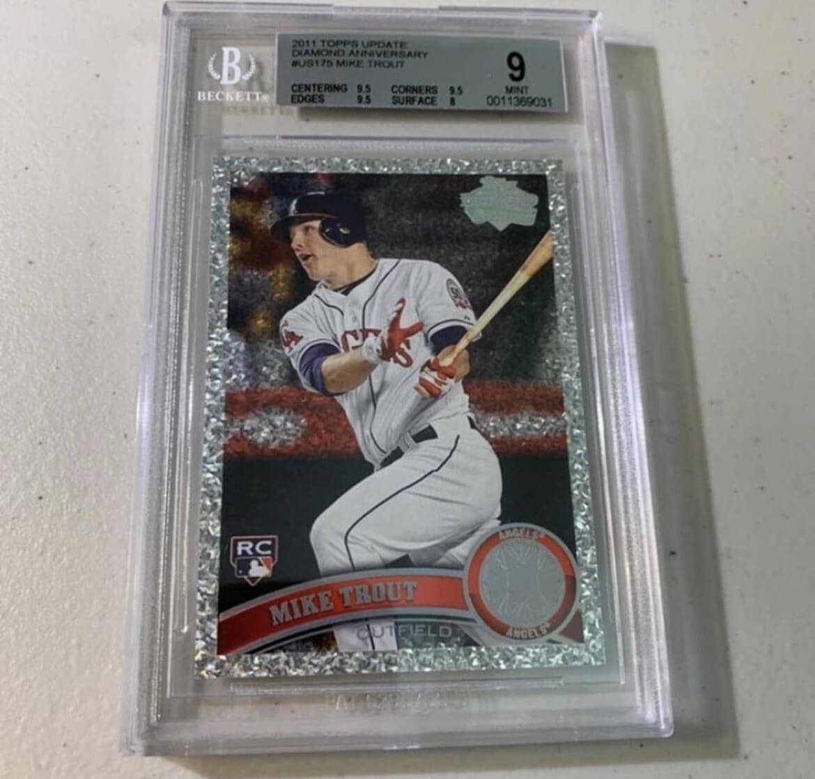 Mike Trout trading card