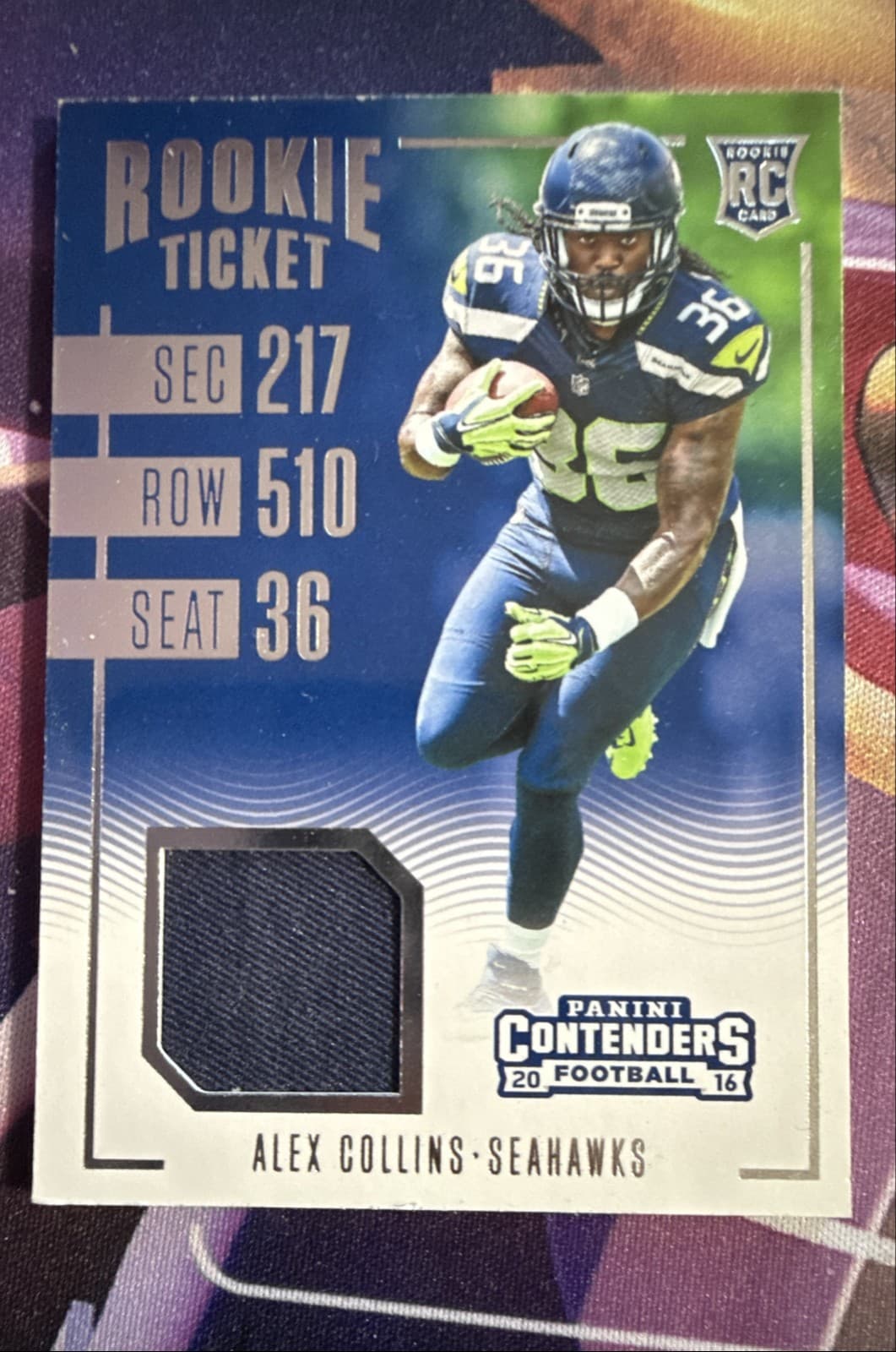 Alex Collins 2016 panini