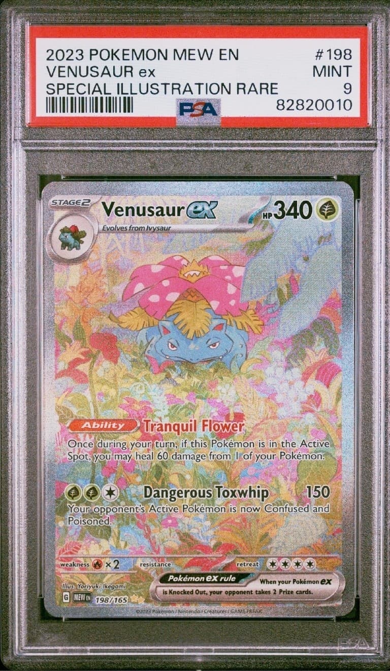 Venusaur EX trading card