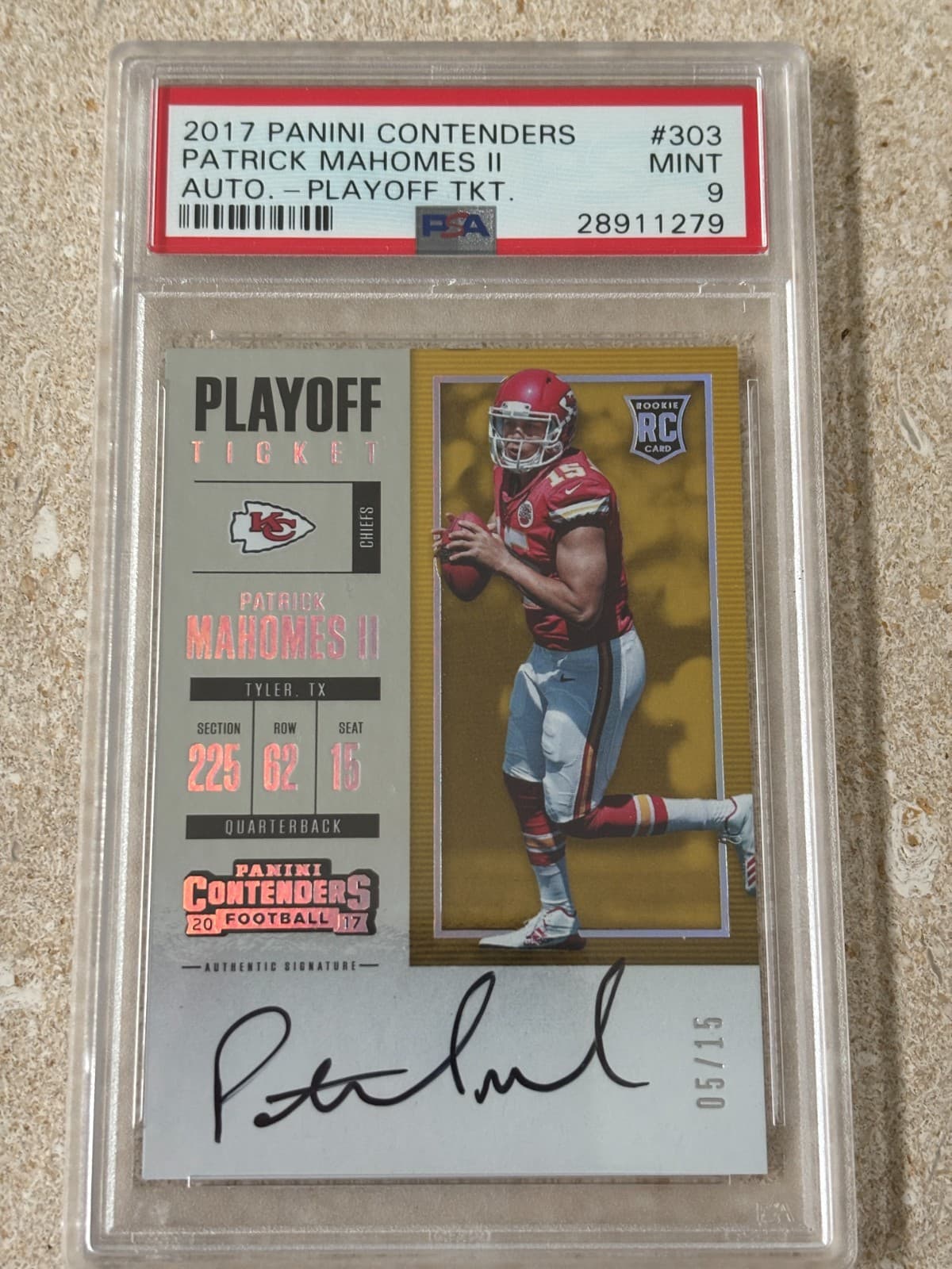 Patrick Mahomes II 2017 panini