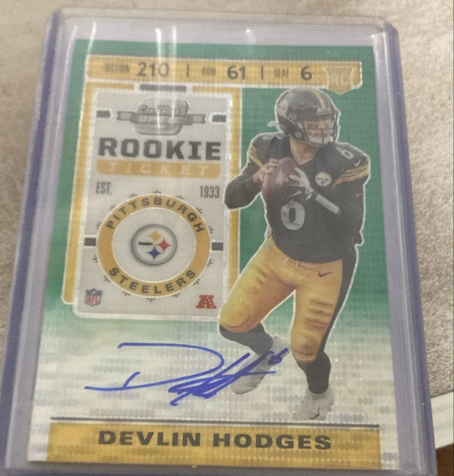 Devlin Hodges 2019 panini Panini Contenders Optic