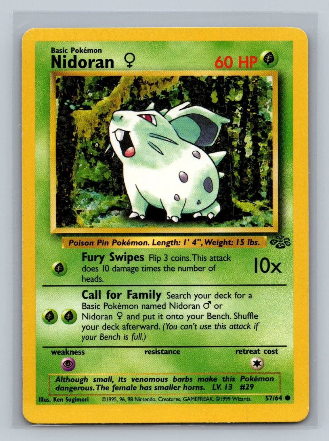 Nidoran 1999 Pokemon Jungle