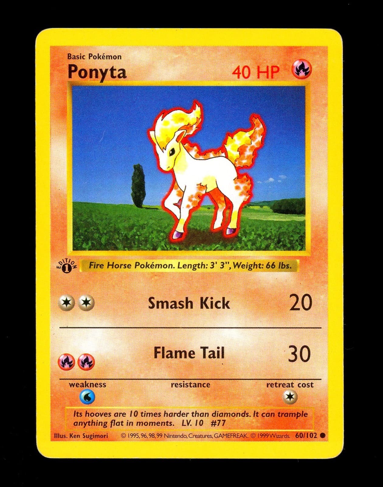 Ponyta 1999 pokemon_tcg