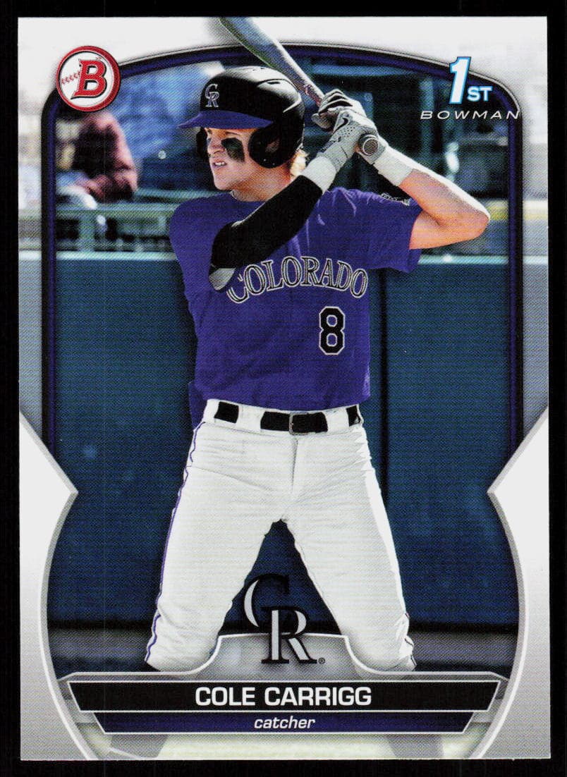 Cole Carrigg 2023 bowman Bowman Draft
